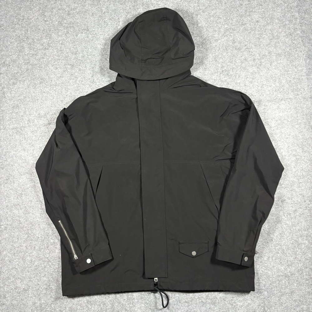 AllSaints Black Hooded Utility Jacket Parka Coat Men’s Medium